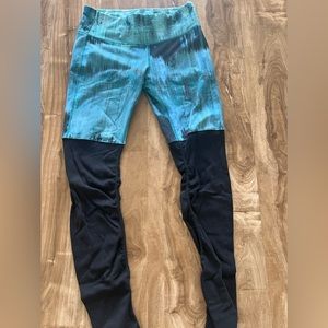 Blue and Black Goddess Leggings